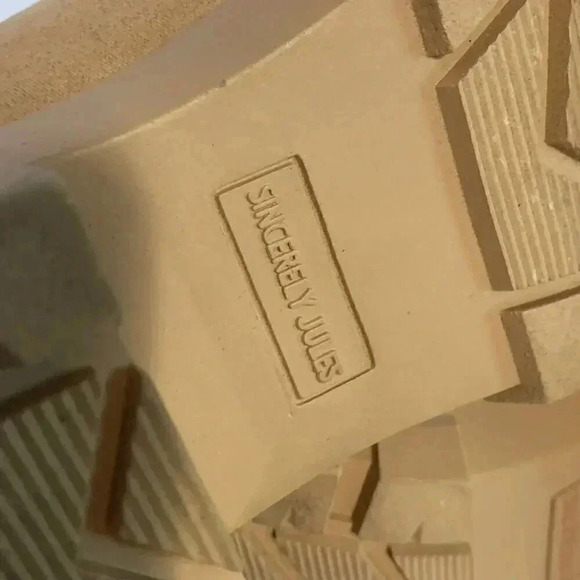 Women’s Sincerely Jules Ashville Tan Boots Knit Stretch Faux Suede Size 10‎ - Picture 7 of 7